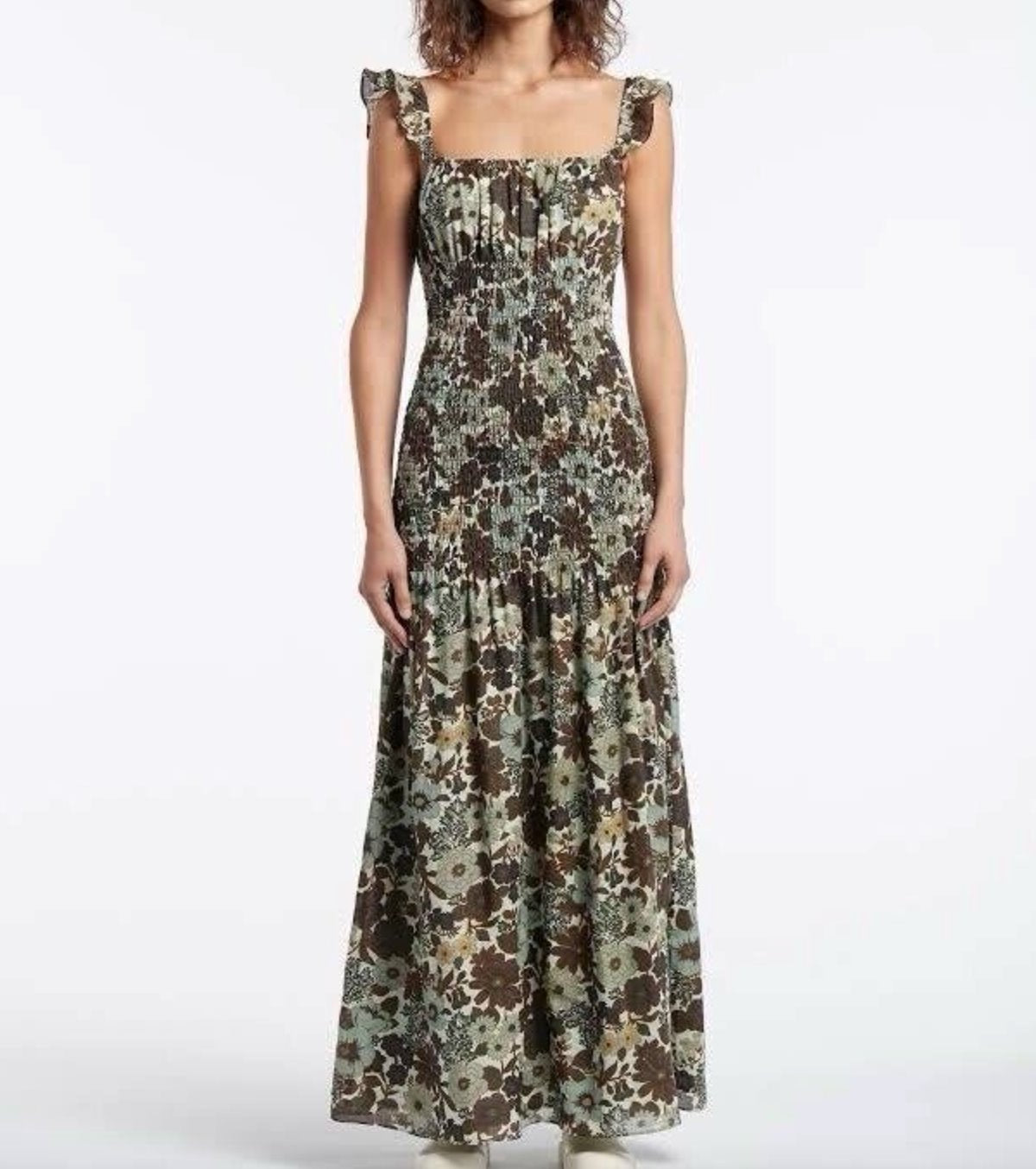 SIR Constantine Ruched Midi Dress Dress