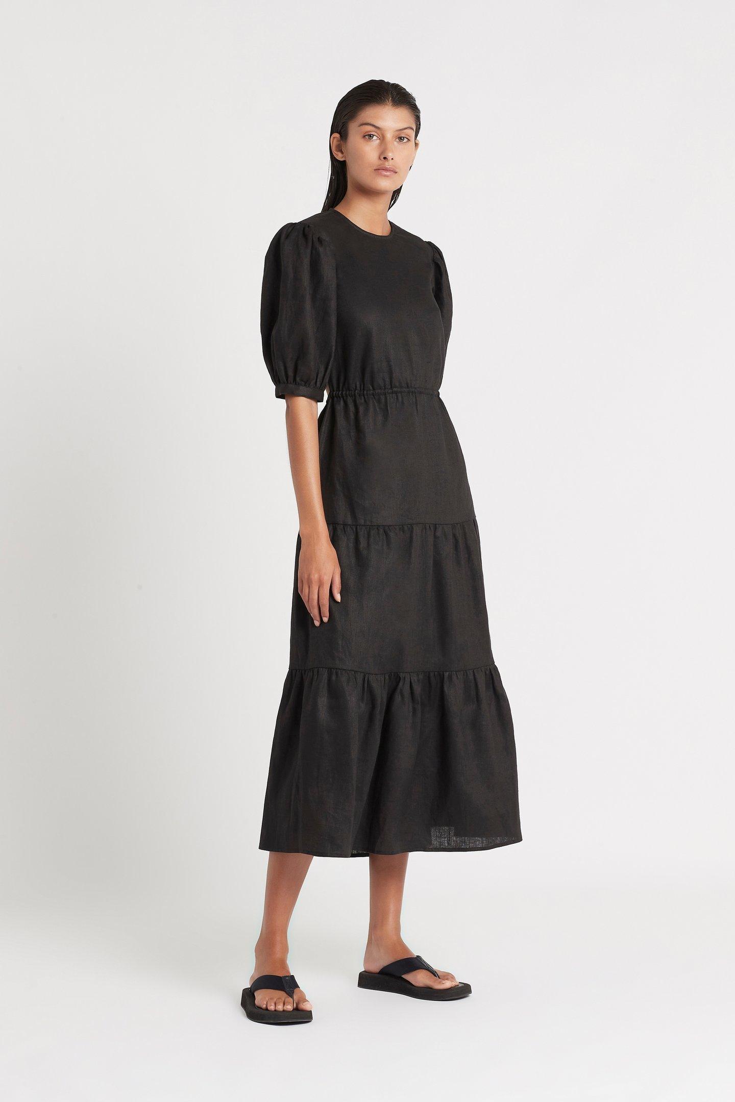 SIR Lorena Tiered Midi Dress