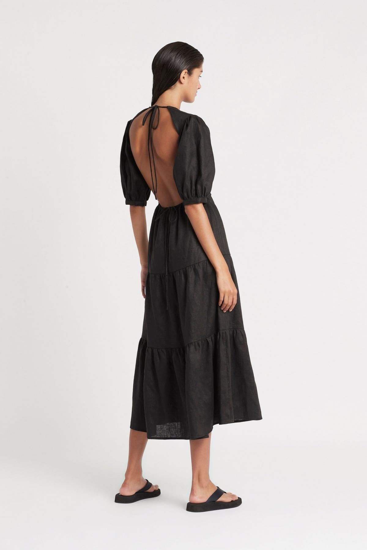 Lorena Tiered Midi Dress  Eastend Wardrobe