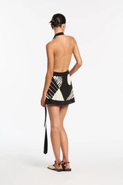 SIR Realisme Wrap Halter Mini Dress