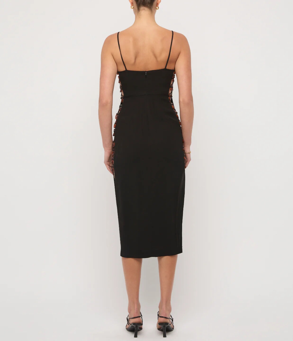 St Agni Link Detail Dress Black