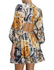 Zimmermann Aliane Cut Out Short Dress