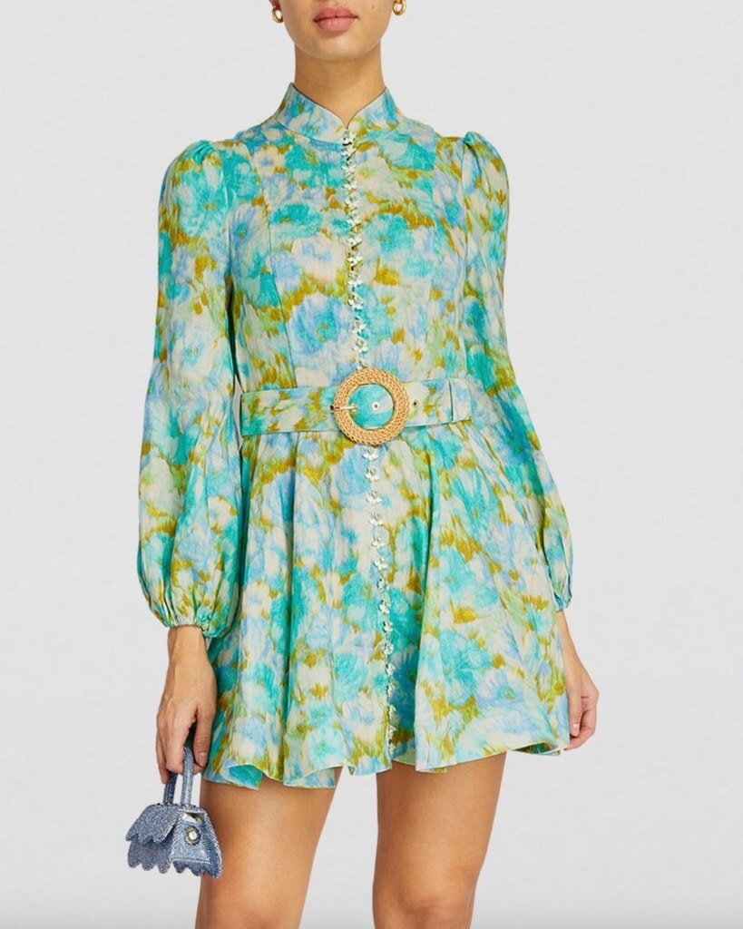 Zimmermann Belted High Tide Mini Dress