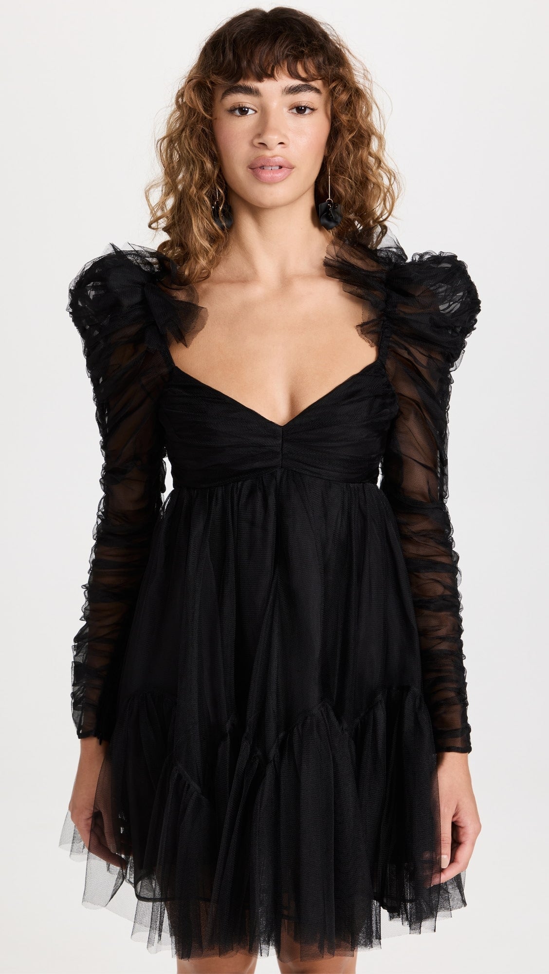 Zimmermann Tulle Ruched Mini Dress