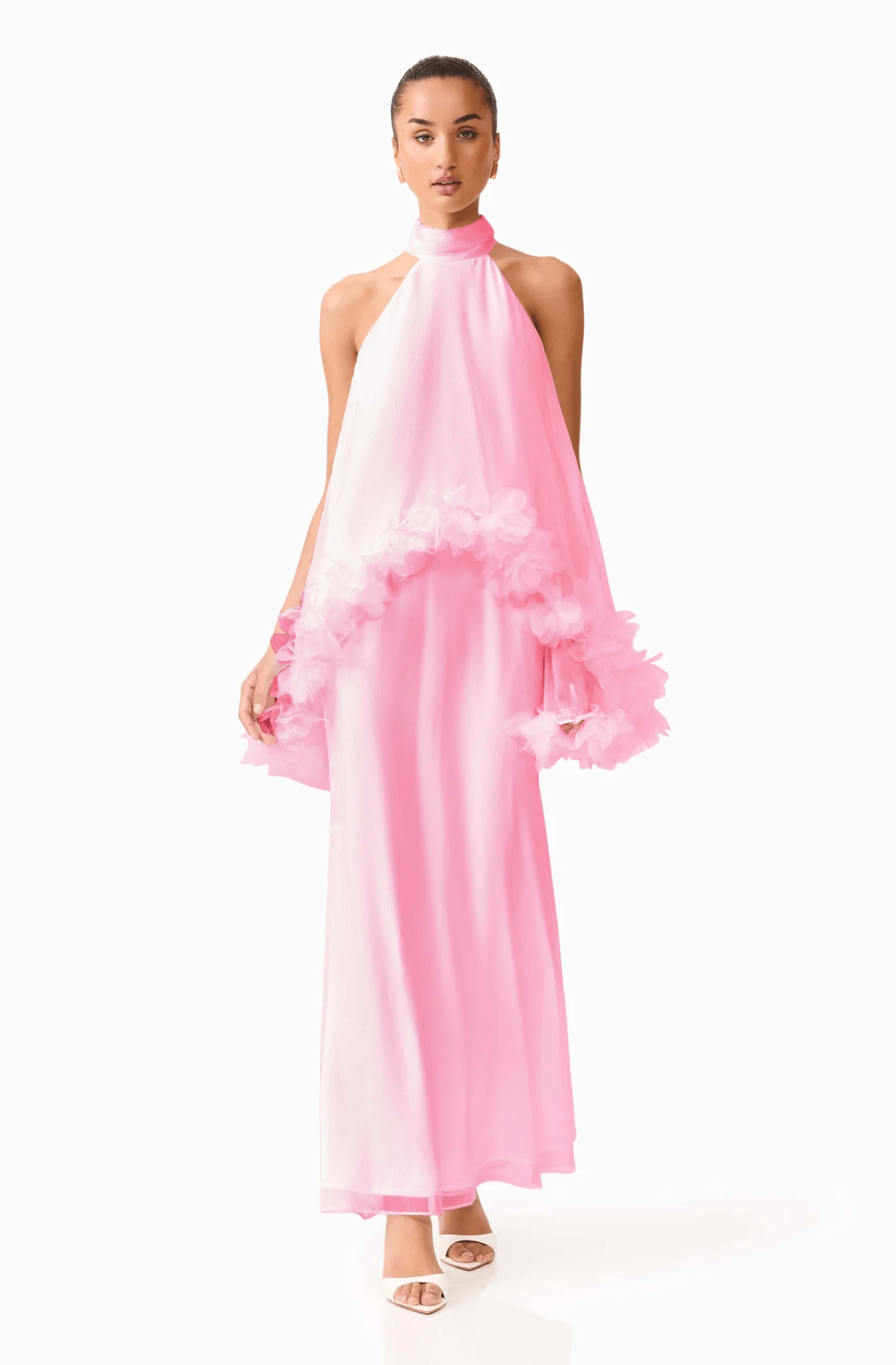 Poppy cape gown