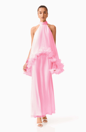 Poppy cape gown