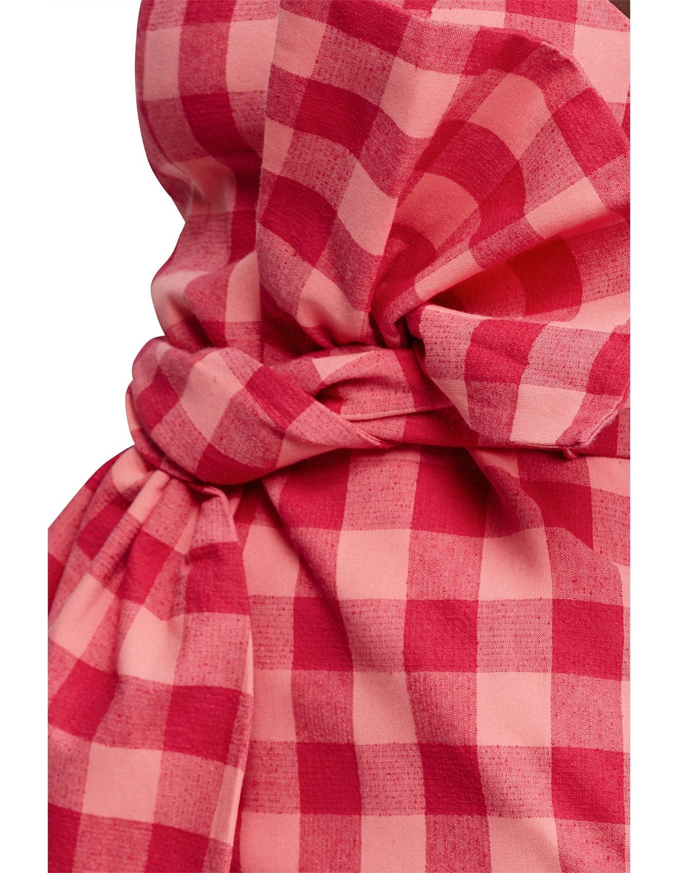 Acler Leila Dress Pink Check 