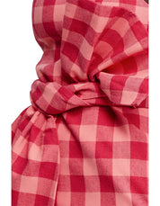 Acler Leila Dress Pink Check 