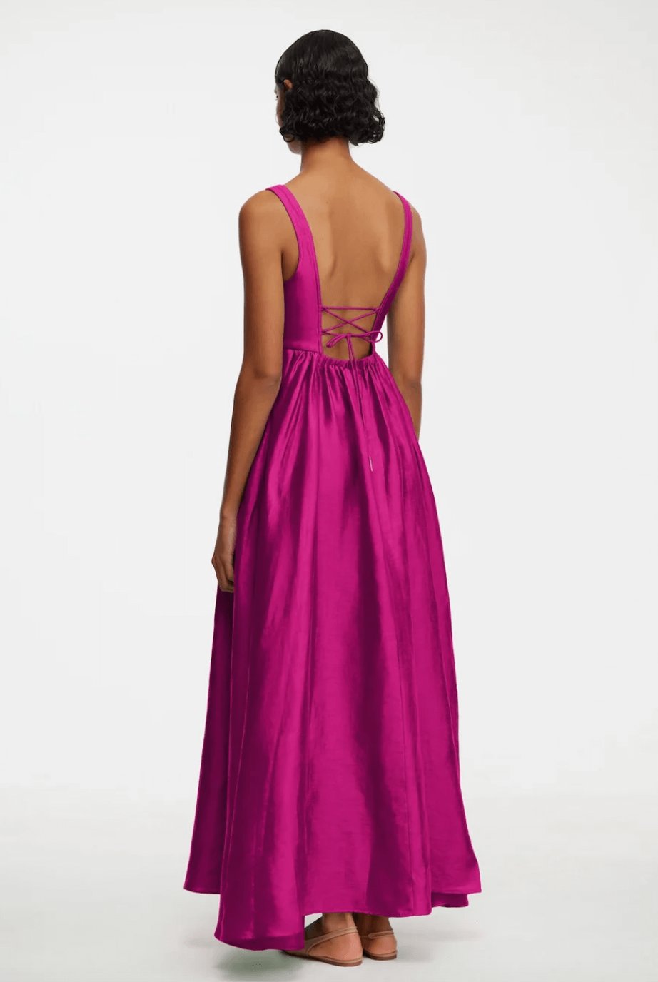 Acler Sandgate Midi Dress in Fuchsia Dress 