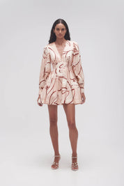 Aje Amelia Plunge Mini Dress 