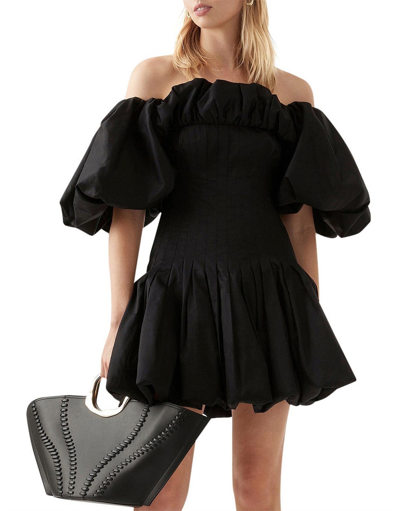 Aje Arles Off Shoulder Mini Dress 