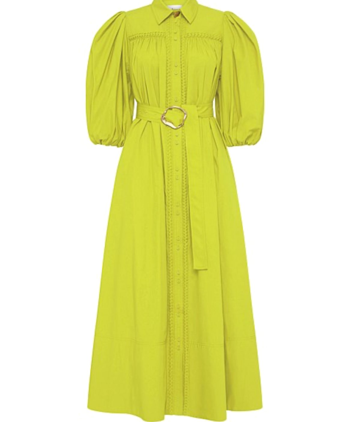 Aje Casablanca Midi Dress Lime Dress 