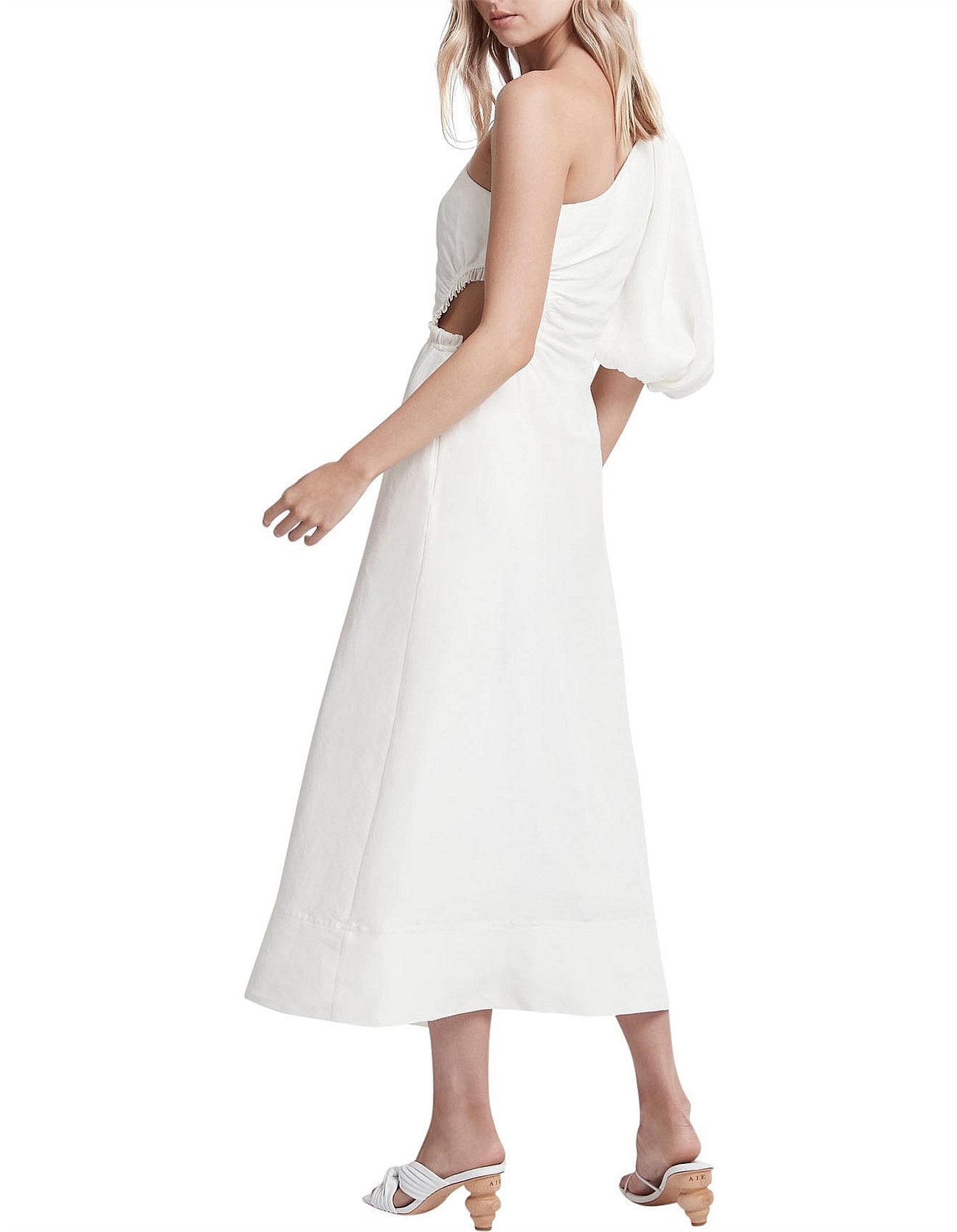 Aje Concept Midi Dress White 