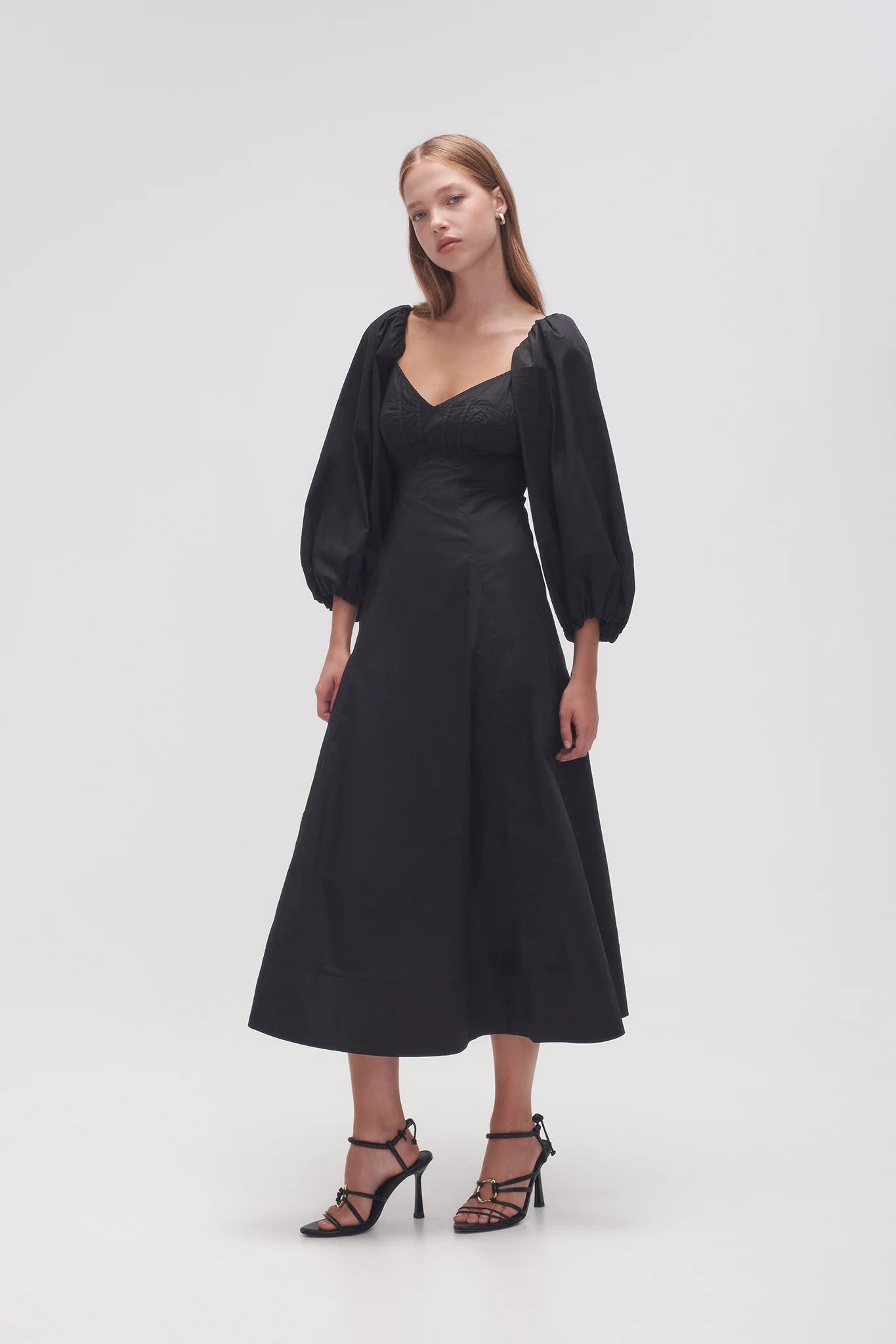 Aje Hester Corsetted Midi Dress 