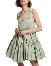 Aje Hushed Mini Dress Green 