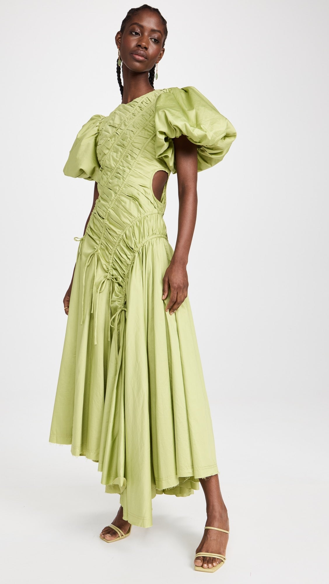 Aje Siren Drawstring Midi Dress Dress 
