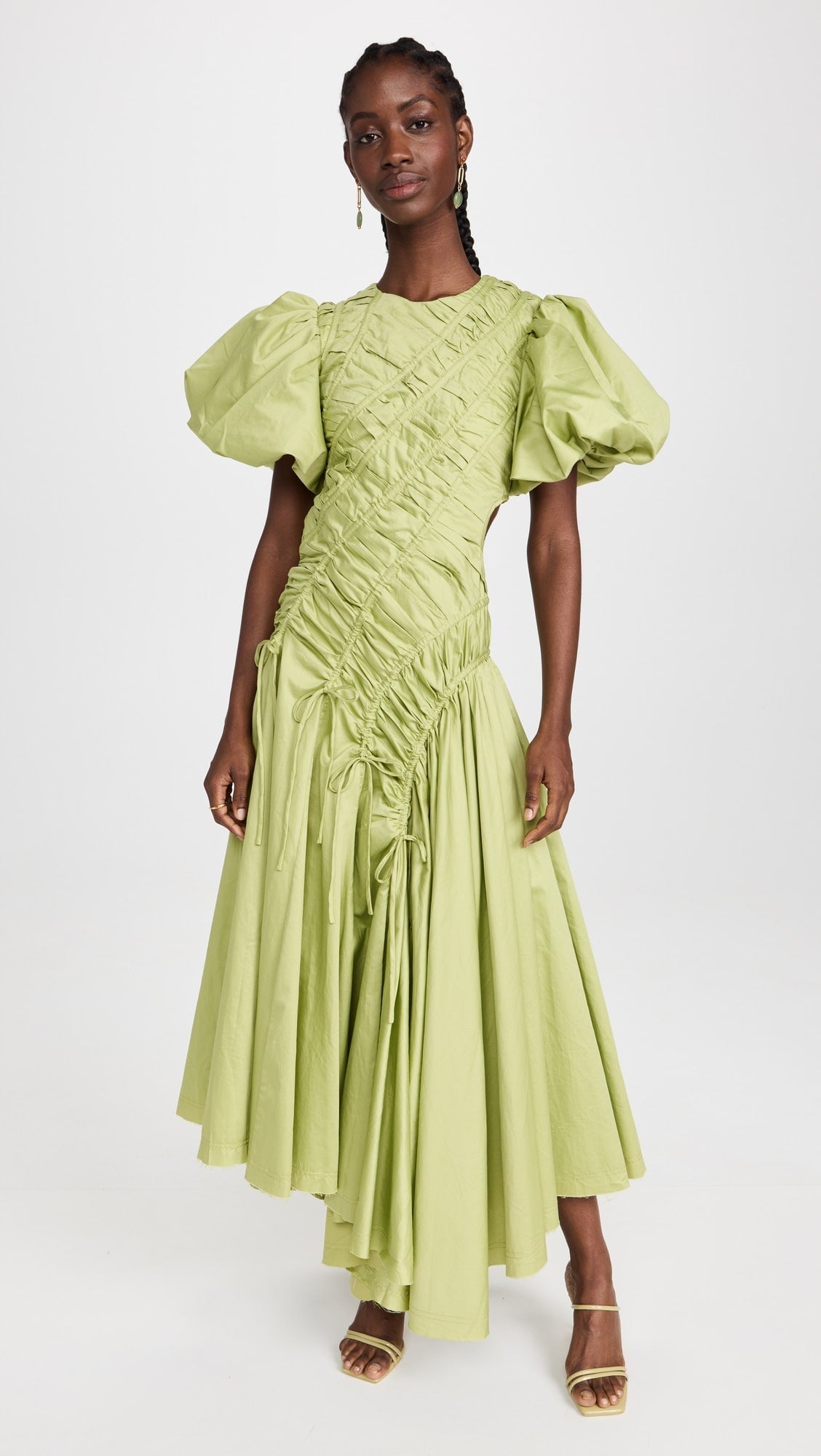 Aje Siren Drawstring Midi Dress Dress 