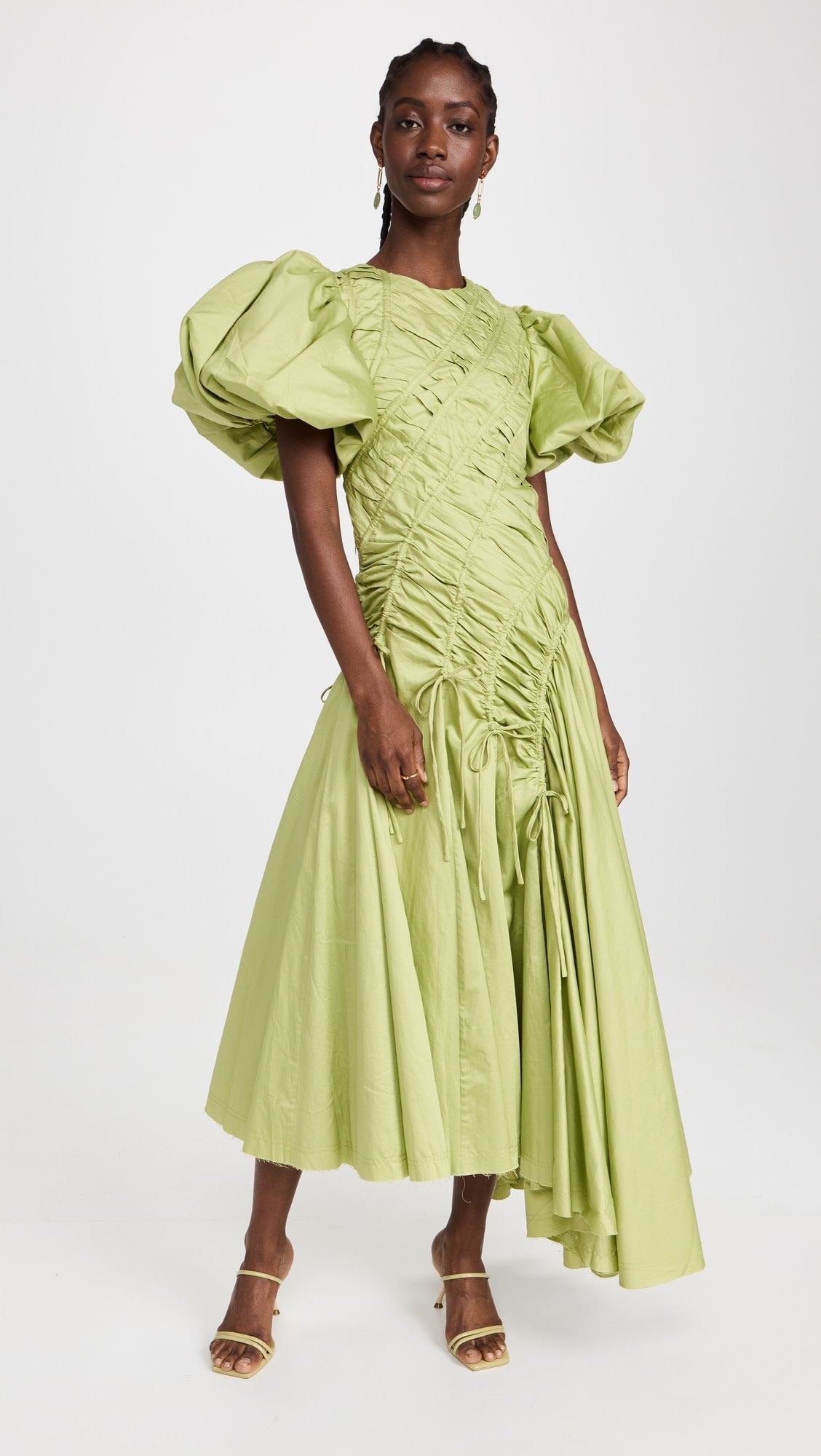 Aje Siren Drawstring Midi Dress Dress 
