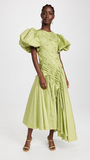 Aje Siren Drawstring Midi Dress Dress 