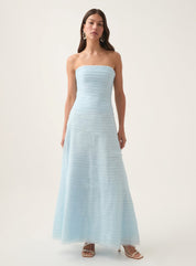 Aje Soundscape Maxi Dress Blue Dress 