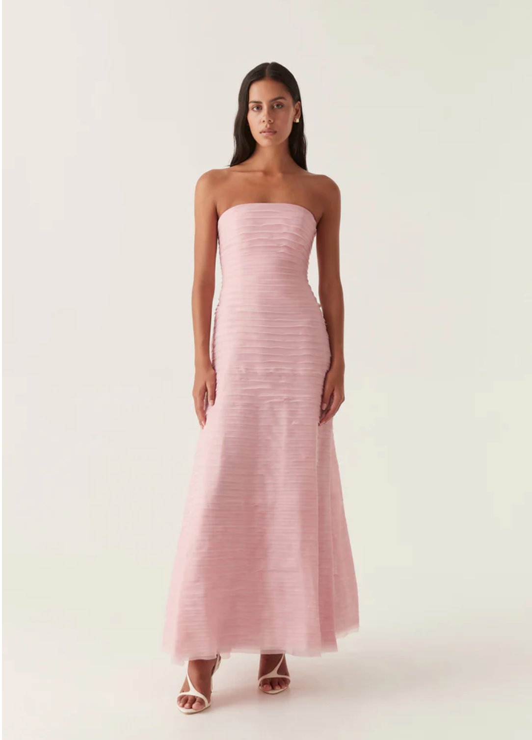 Aje Soundscape Maxi Dress Pink Dress 