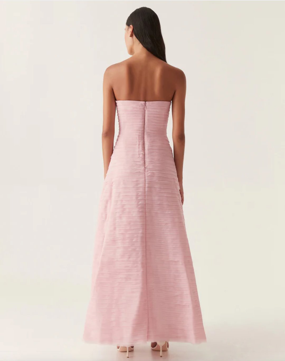 Aje Soundscape Maxi Dress Pink Dress 