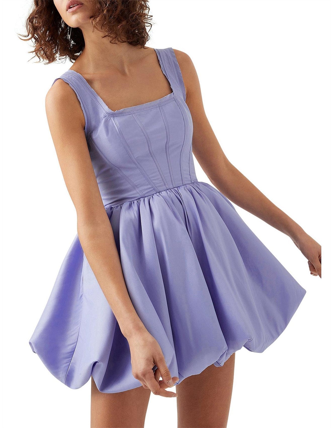 Aje Suzette Bubble Mini Dress 