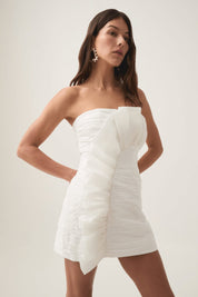 Aje Telma Ruffle Micro Mini Dress 