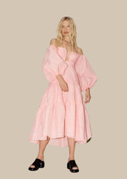 Alemais Aria Tie Neck Midi Dress Dress 