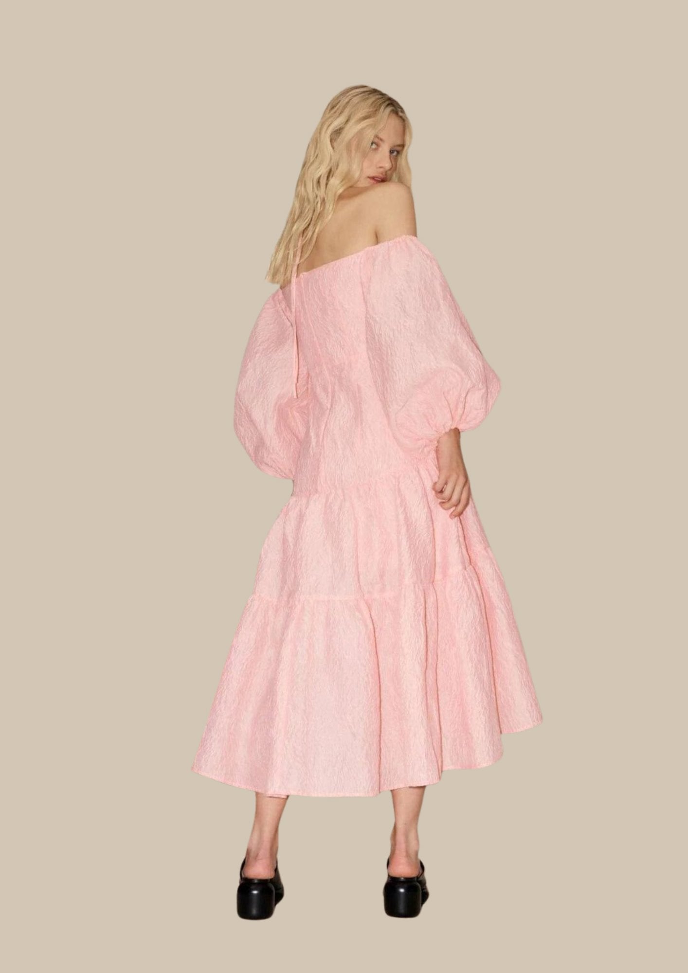 Alemais Aria Tie Neck Midi Dress Dress 