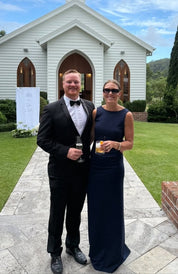Amy Taylor Sommerfields Gown Navy Dress 