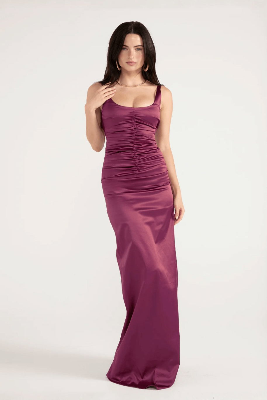 Ance Gria Atlein Gown Plum Dress 