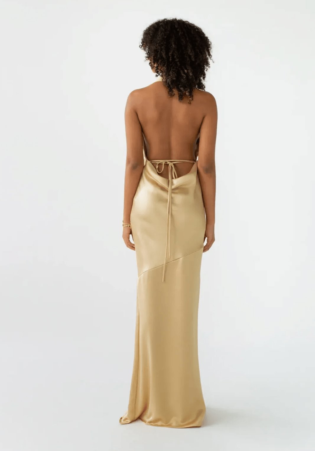 Arcina Ori Gold Slip Dress Dress 