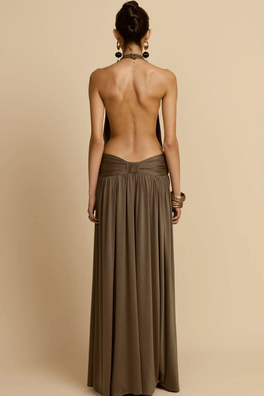 Arcina Ori Santina Dress Khaki Dress 