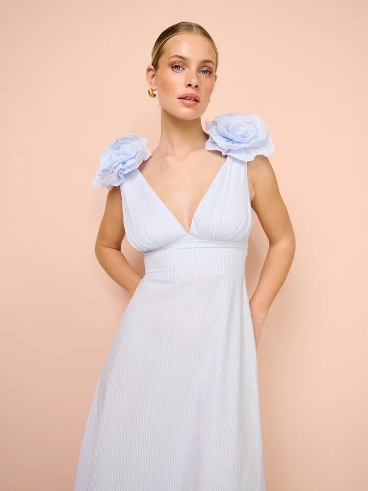 Aston Studio The Eliza Dress Ice Blue Dress 