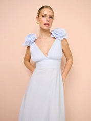Aston Studio The Eliza Dress Ice Blue Dress 