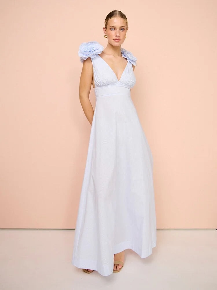 Aston Studio The Eliza Dress Ice Blue Dress 