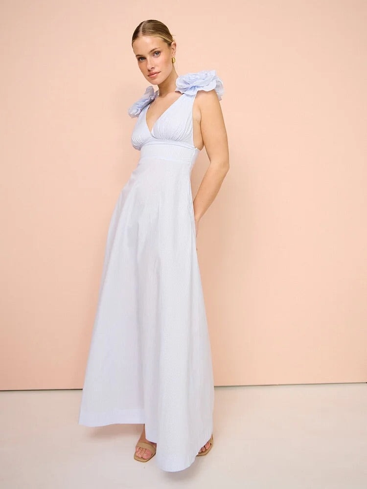Aston Studio The Eliza Dress Ice Blue Dress 