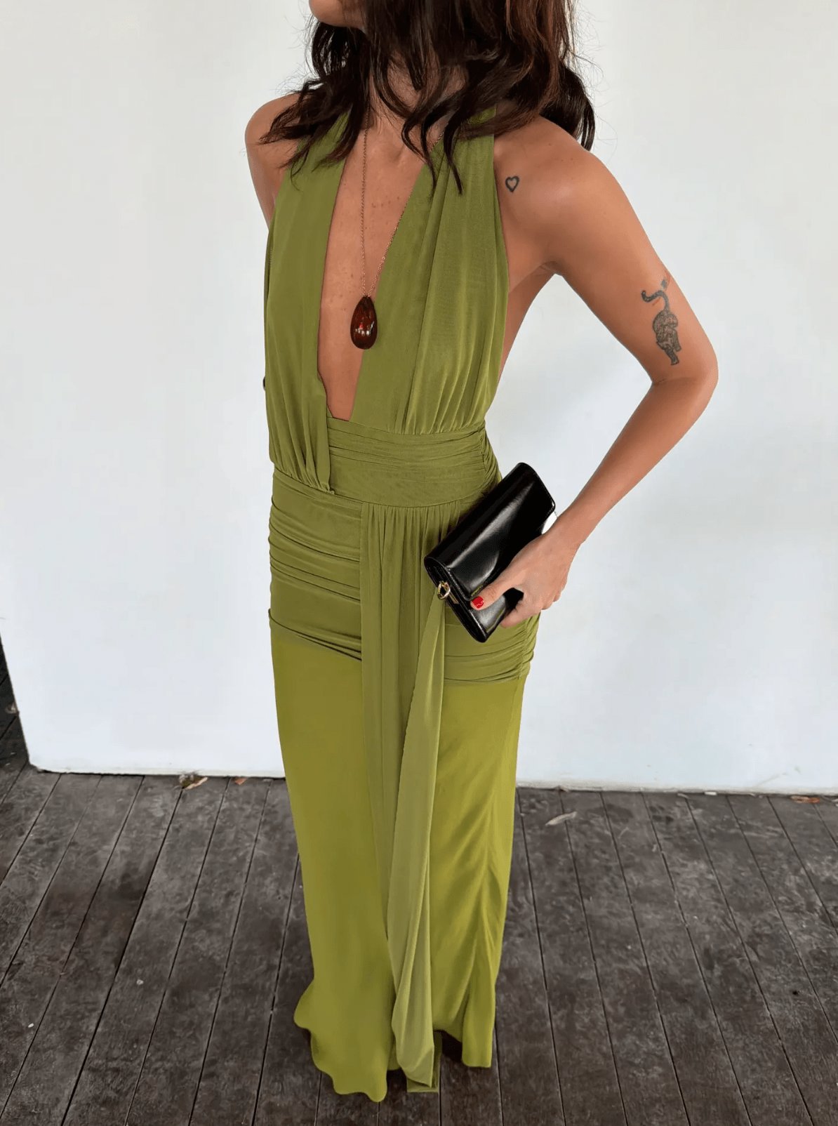 Bec & Bridge Cassis Drape Maxi Dress Fern Dress 