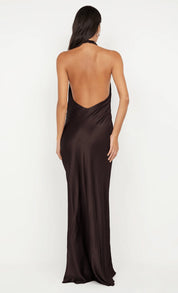 Bec & Bridge Elisia Wrap Maxi Dress Choc Dress 