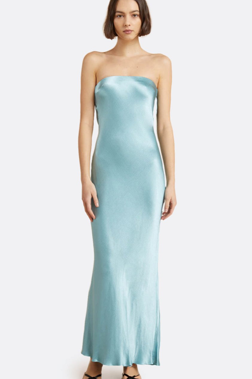 Bec & Bridge Moondance Strapless Dress Seaspray Dress 