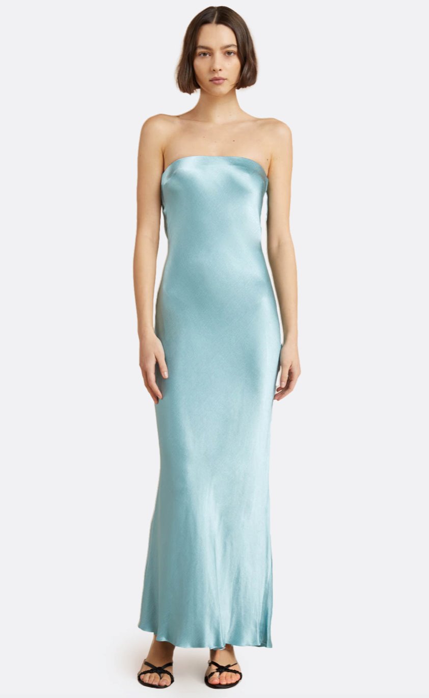 Bec & Bridge Moondance Strapless Dress Seaspray Dress 