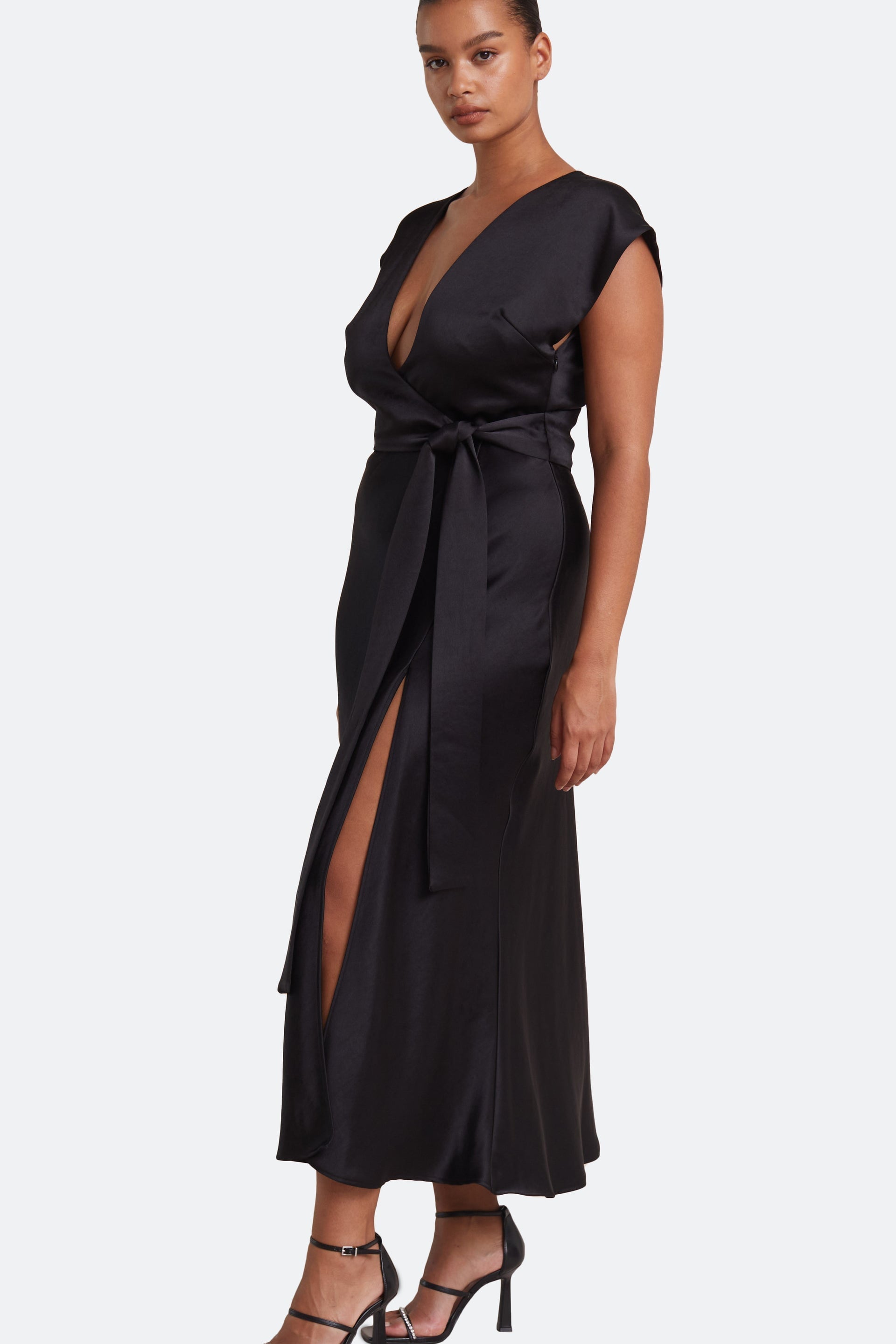 Bec & Bridge The Dreamer Wrap Dress Black 