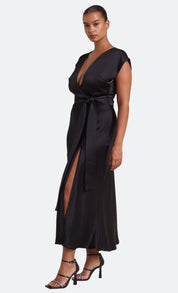 Bec & Bridge The Dreamer Wrap Dress Black 