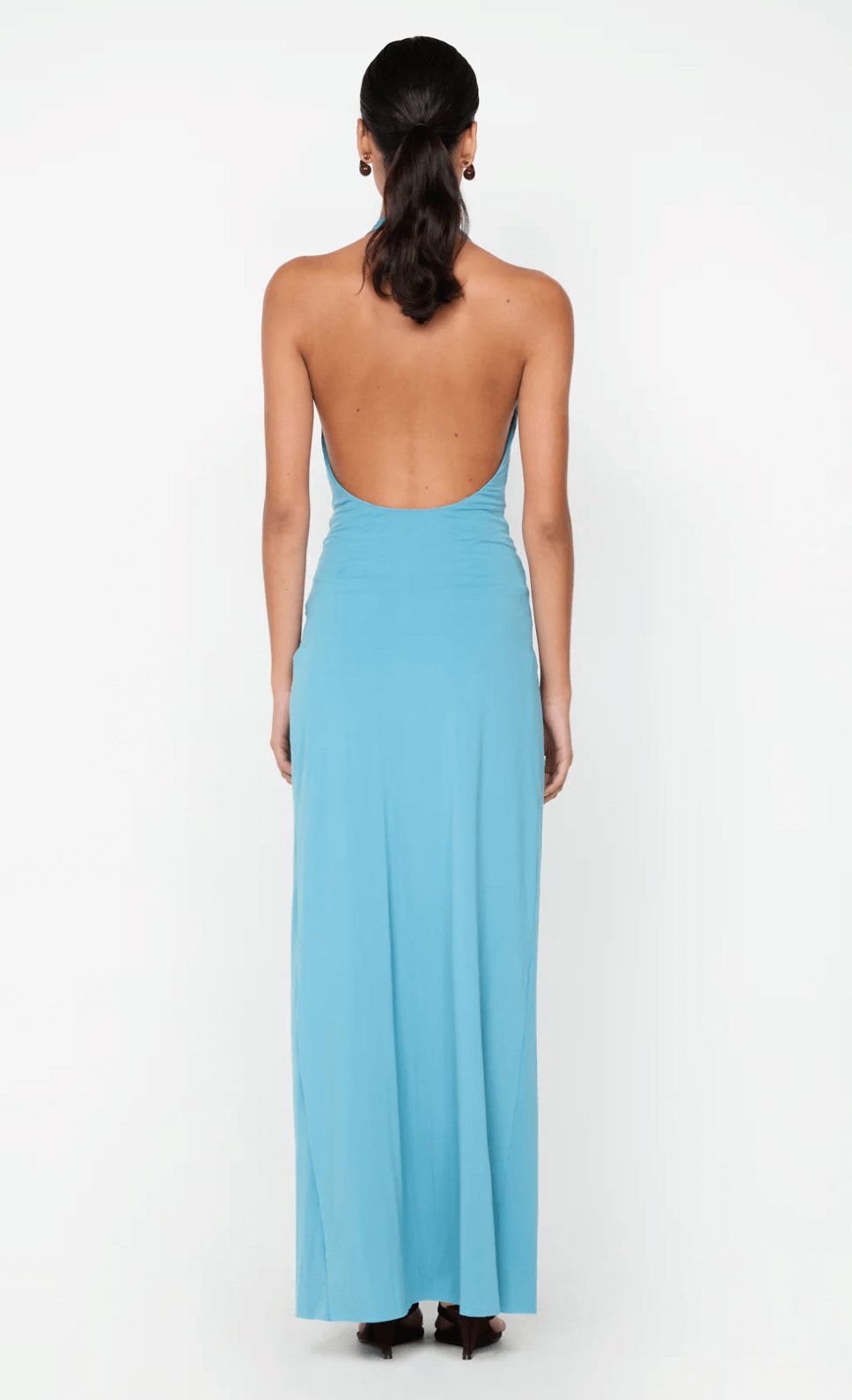 Bec & Bridge Tillie Drape Maxi Dress Blue Dress 