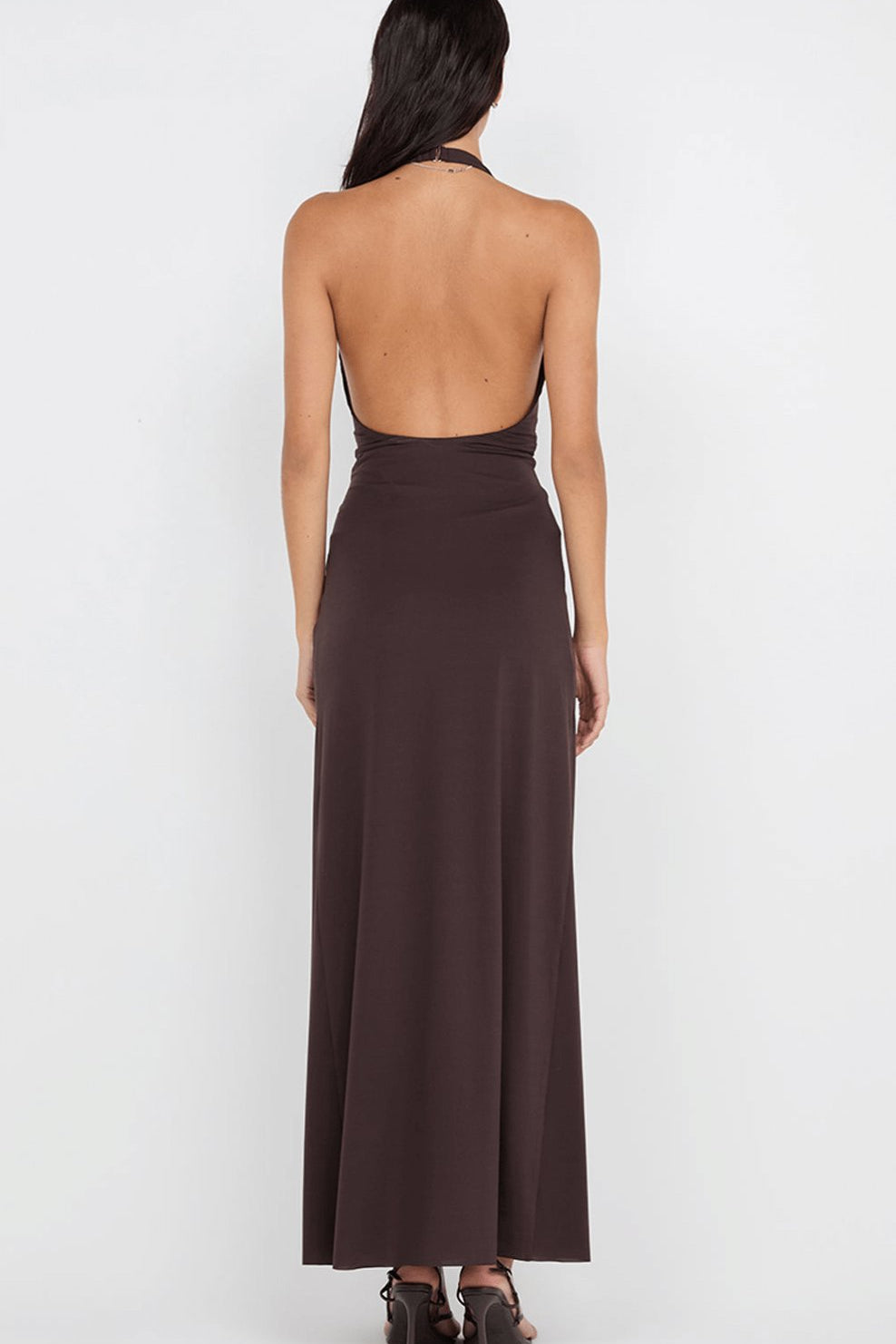 Bec & Bridge Tillie Drape Maxi Dress Choc Dress 