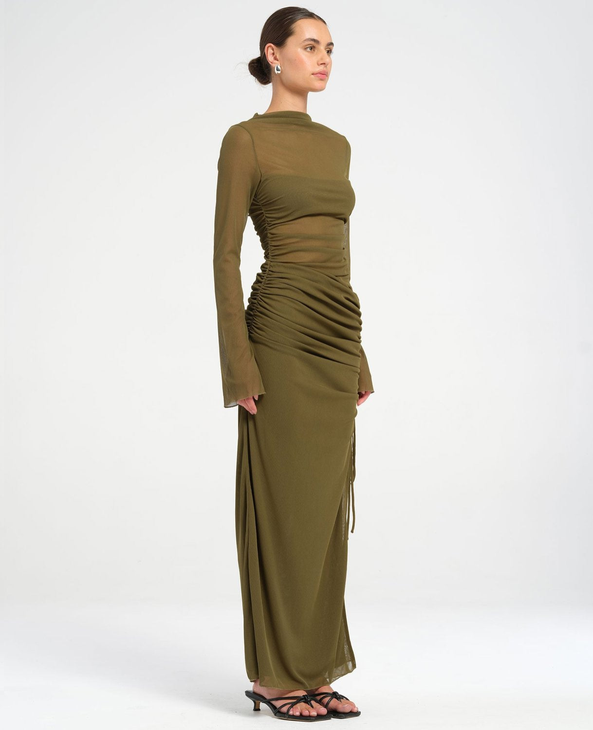 Benni Mable Maxi Dress Khaki Dress 