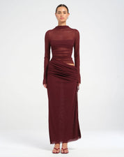 Benni Mable Maxi Dress Plum Dress 