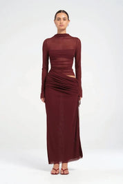 Benni Mable Maxi Dress Plum Dress 