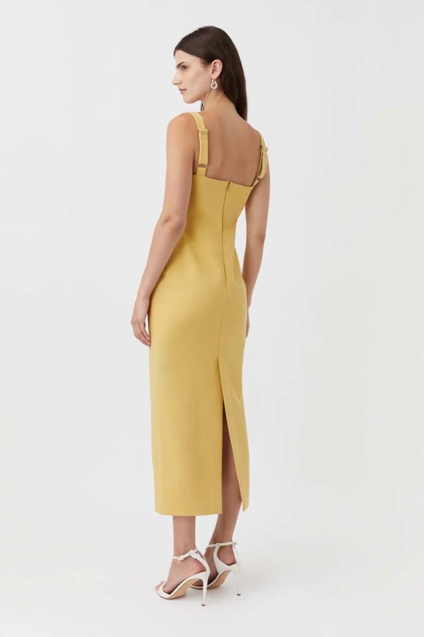 Camilla And Marc Brixton Dress Mustard Dress 